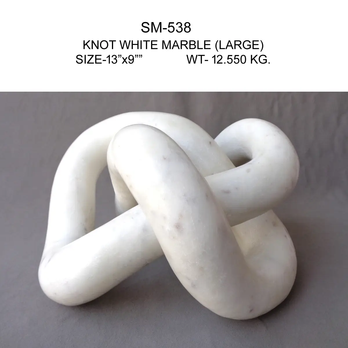 WHITE MARBLE KNOT SAMPLE LARGE